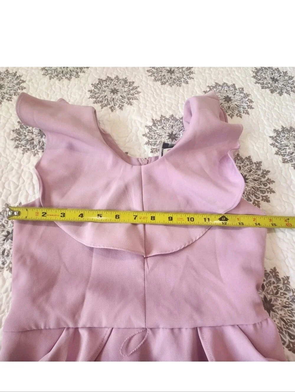 Rare Editions Girls Lilac Ruffle Fit & Flare Special Occasion Dress Size 12